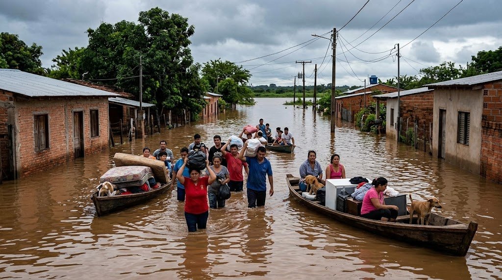 Inundación Paraguay.